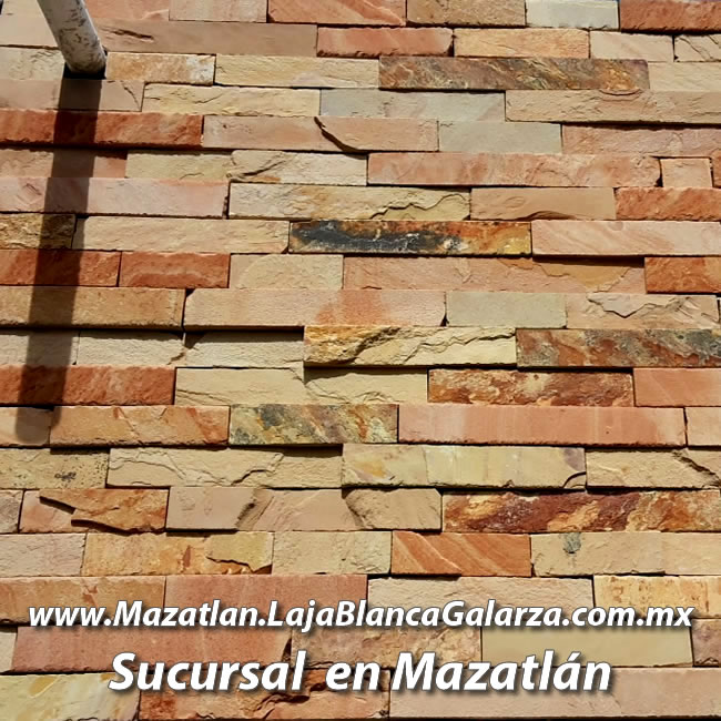 Fachaleta de Piedra Laja Canela en Mazatlán